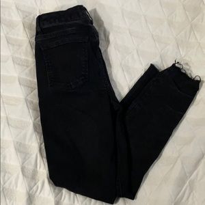 High waisted black jeans